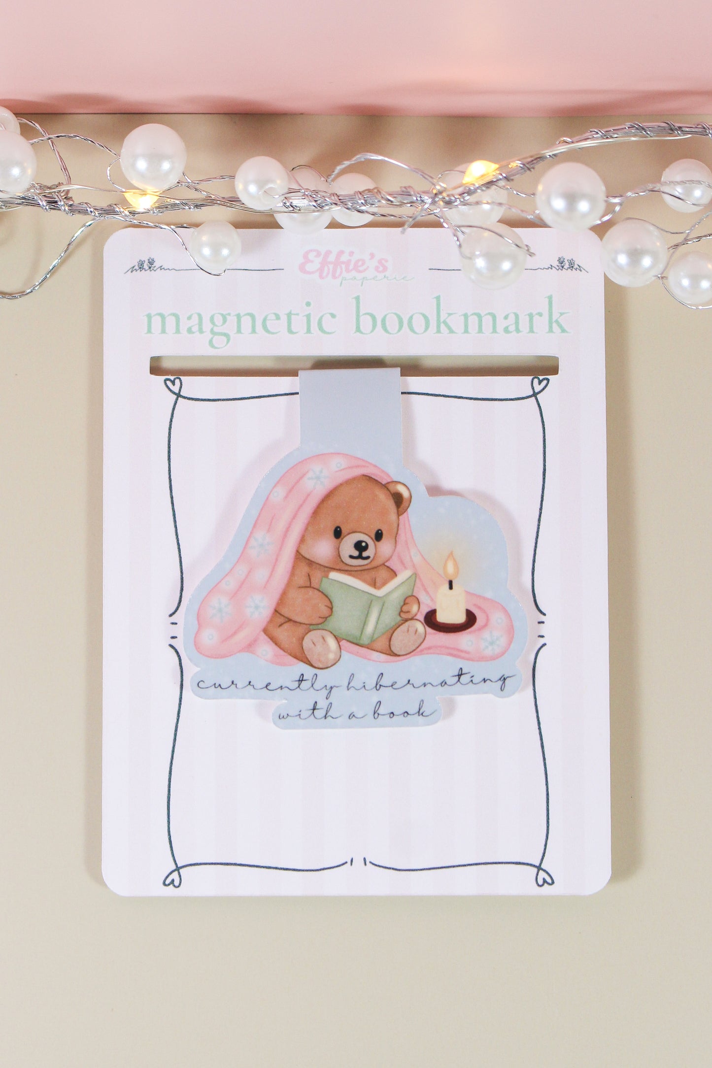 Currently Hibernating With a Book Magnetic Bookmark