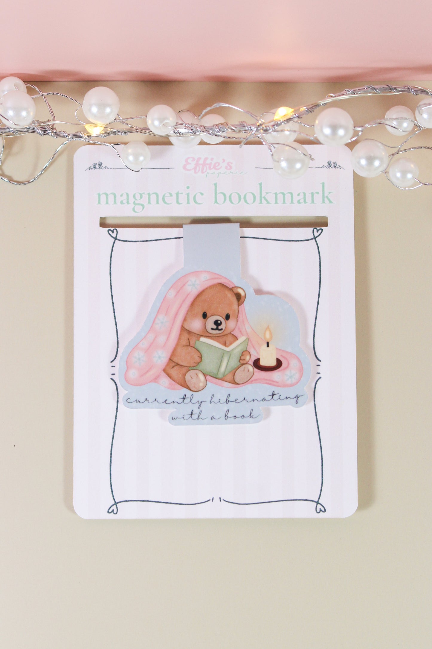 Currently Hibernating With a Book Magnetic Bookmark