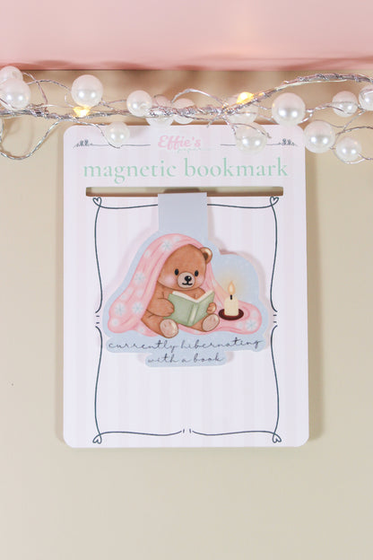Currently Hibernating With a Book Magnetic Bookmark