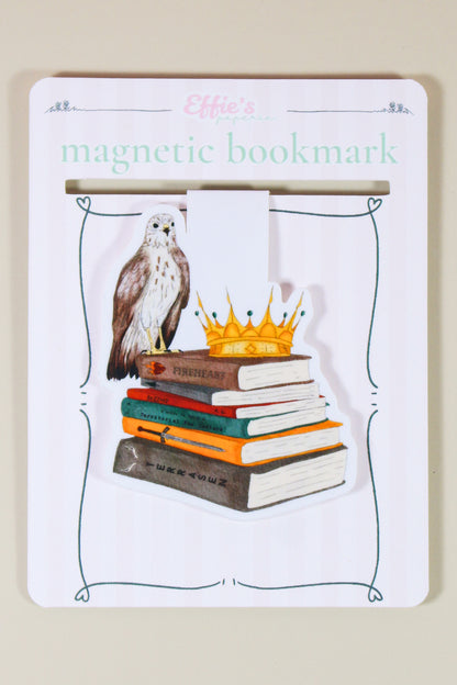 Fantasy Book Stack Magnetic Bookmark