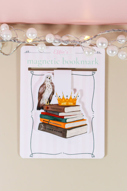 Fantasy Book Stack Magnetic Bookmark