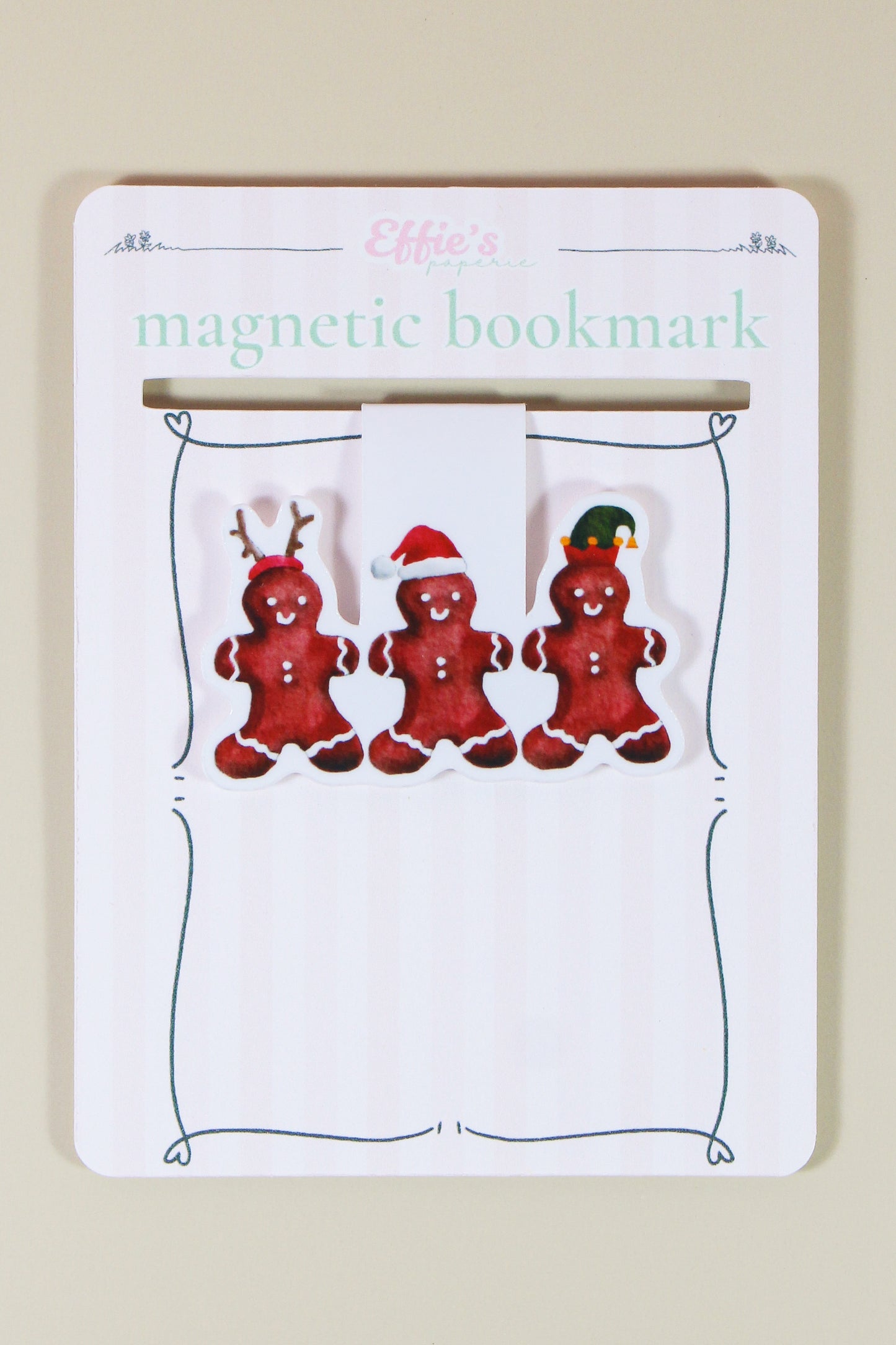 Gingerbread Magnetic Bookmark