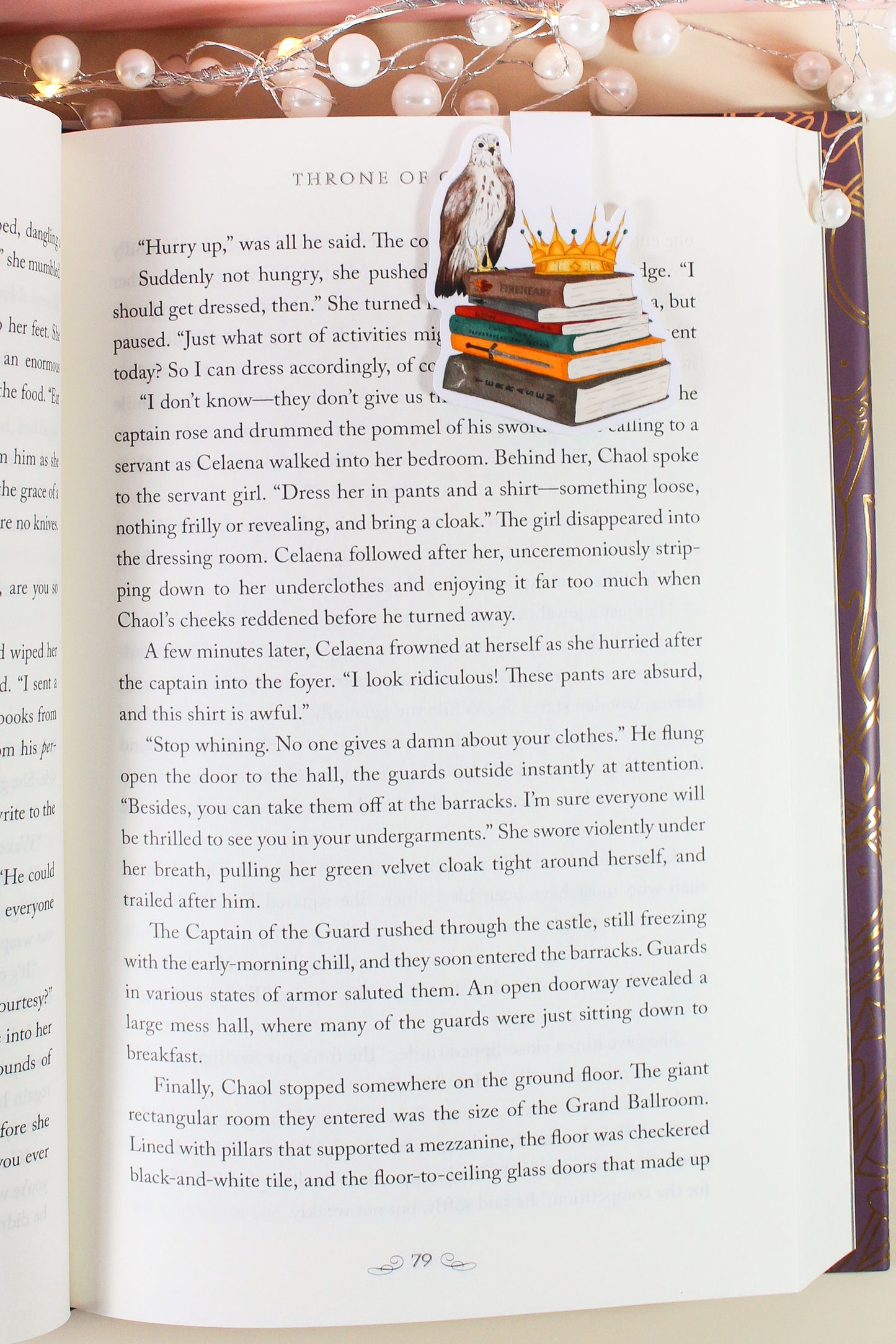 Fantasy Book Stack Magnetic Bookmark