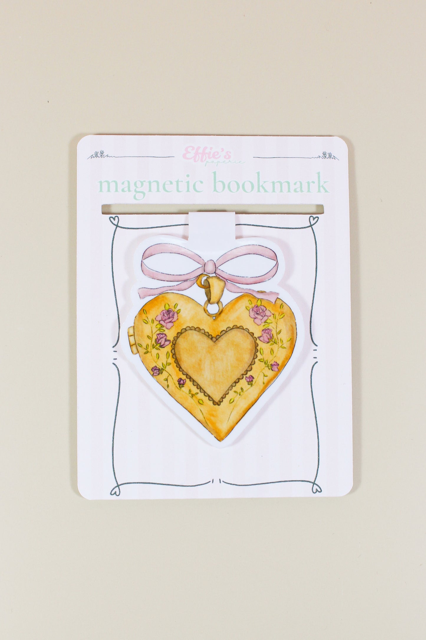 Heart Locket Magnetic Bookmark