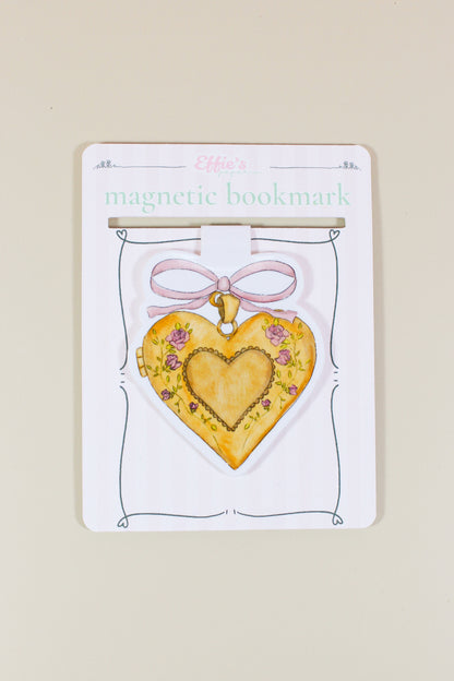 Heart Locket Magnetic Bookmark