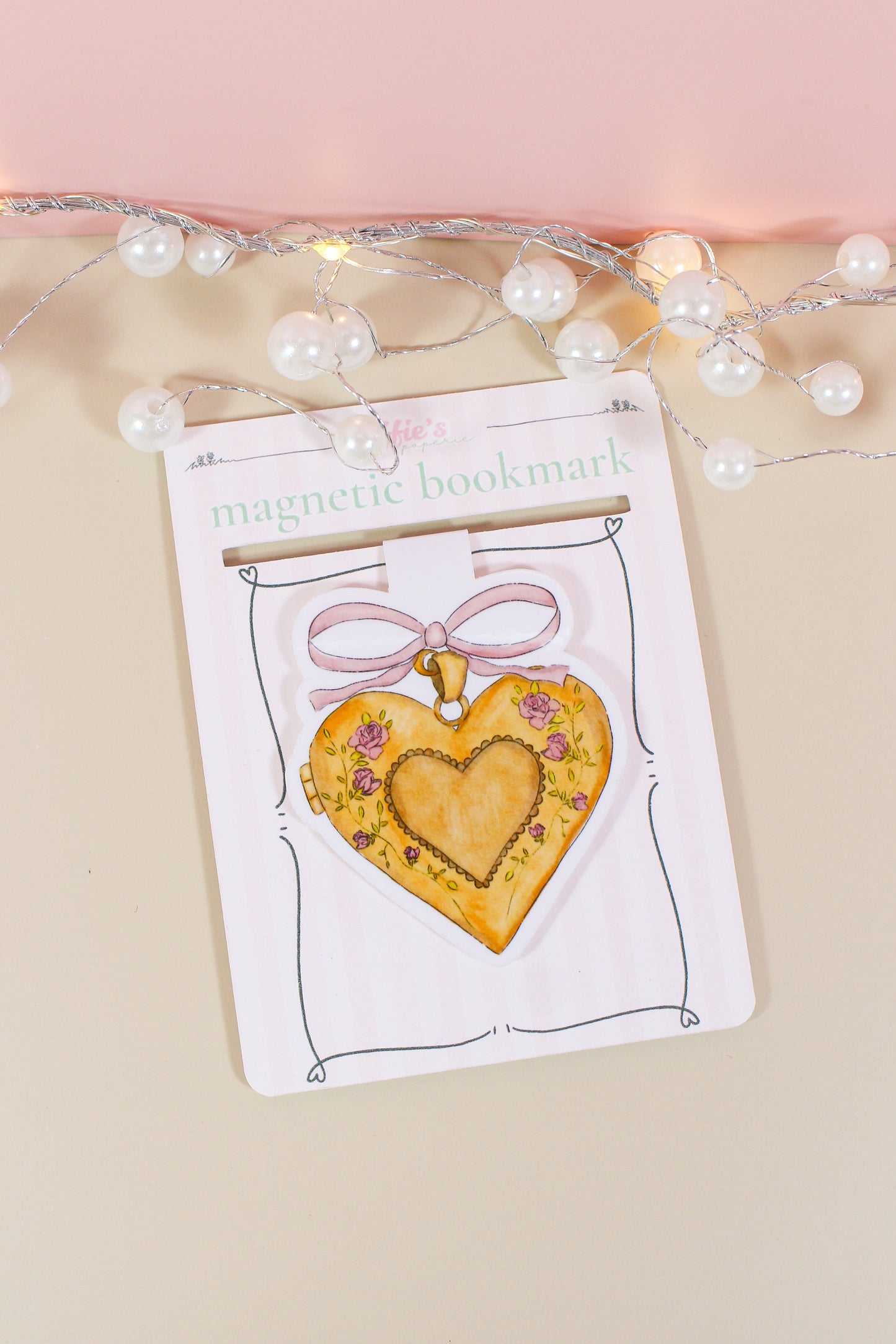 Heart Locket Magnetic Bookmark