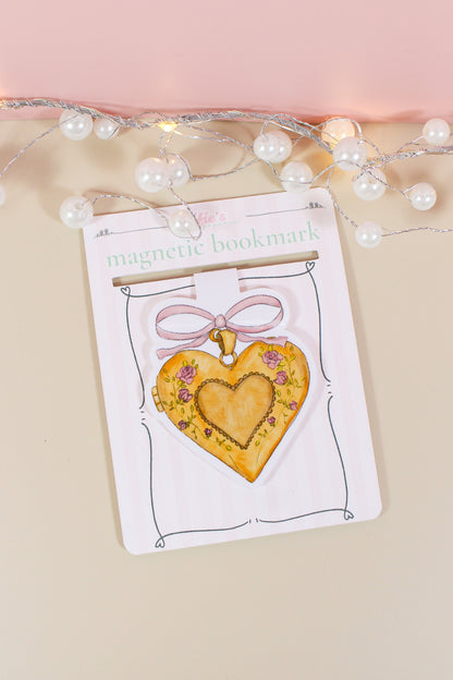 Heart Locket Magnetic Bookmark