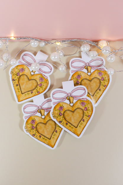 Heart Locket Magnetic Bookmark