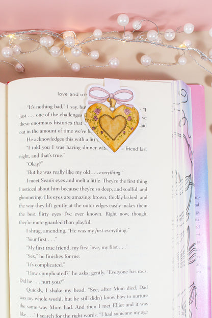 Heart Locket Magnetic Bookmark