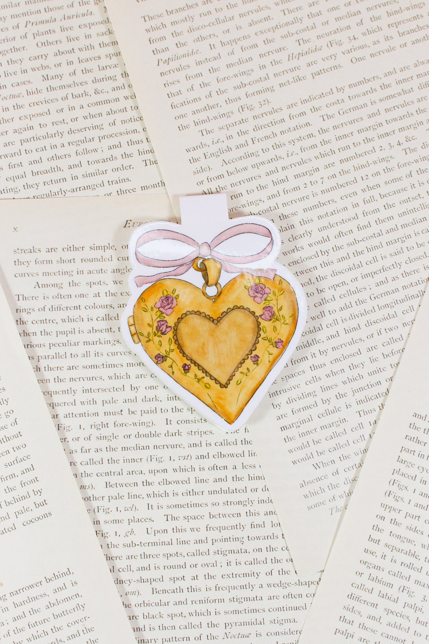 Heart Locket Magnetic Bookmark