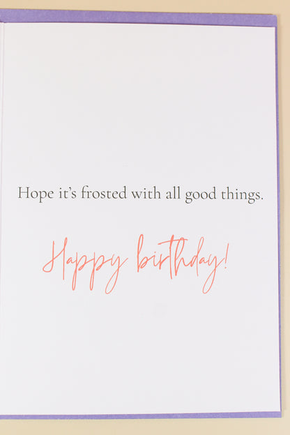 Floral Cake Birthday Card