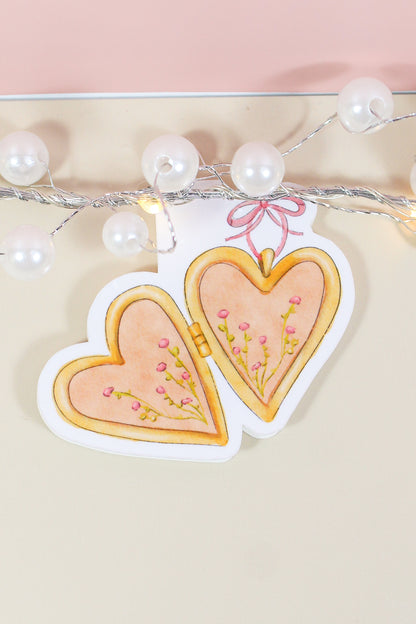 Open Heart Locket Magnetic Bookmark