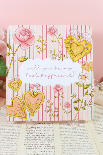 “Will You Be My Book Boyfriend?” Kindle Case Insert