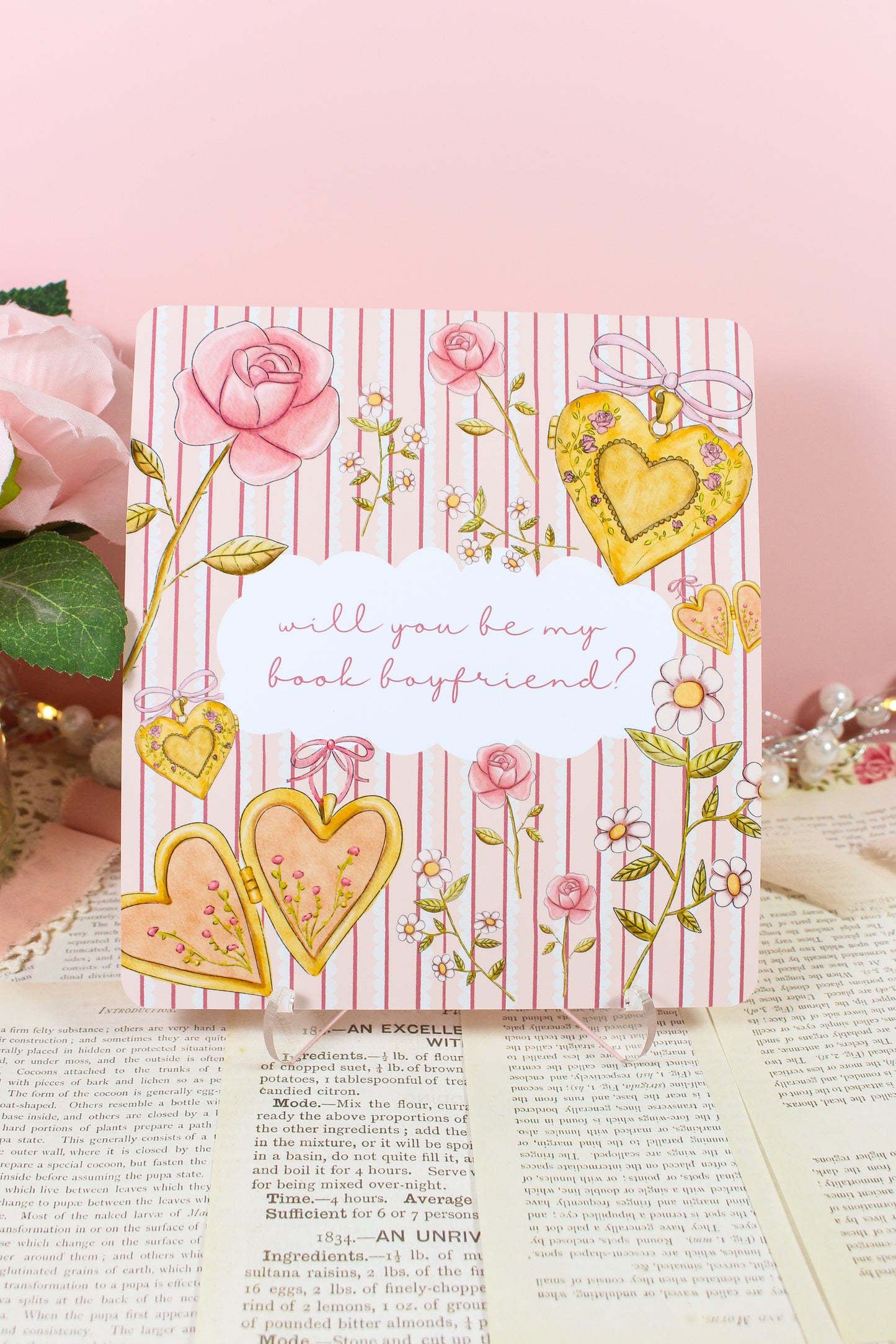 “Will You Be My Book Boyfriend?” Kindle Case Insert