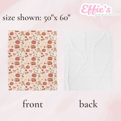 Cozy Fall Velveteen Plush Blanket