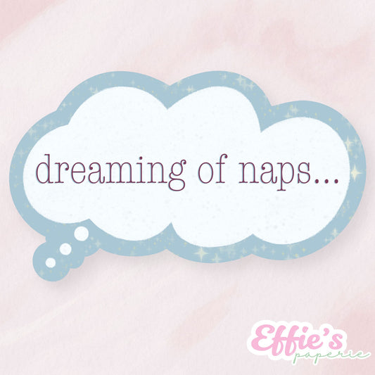 Dreaming of Naps Sticker