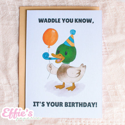 Duck Birthday Card