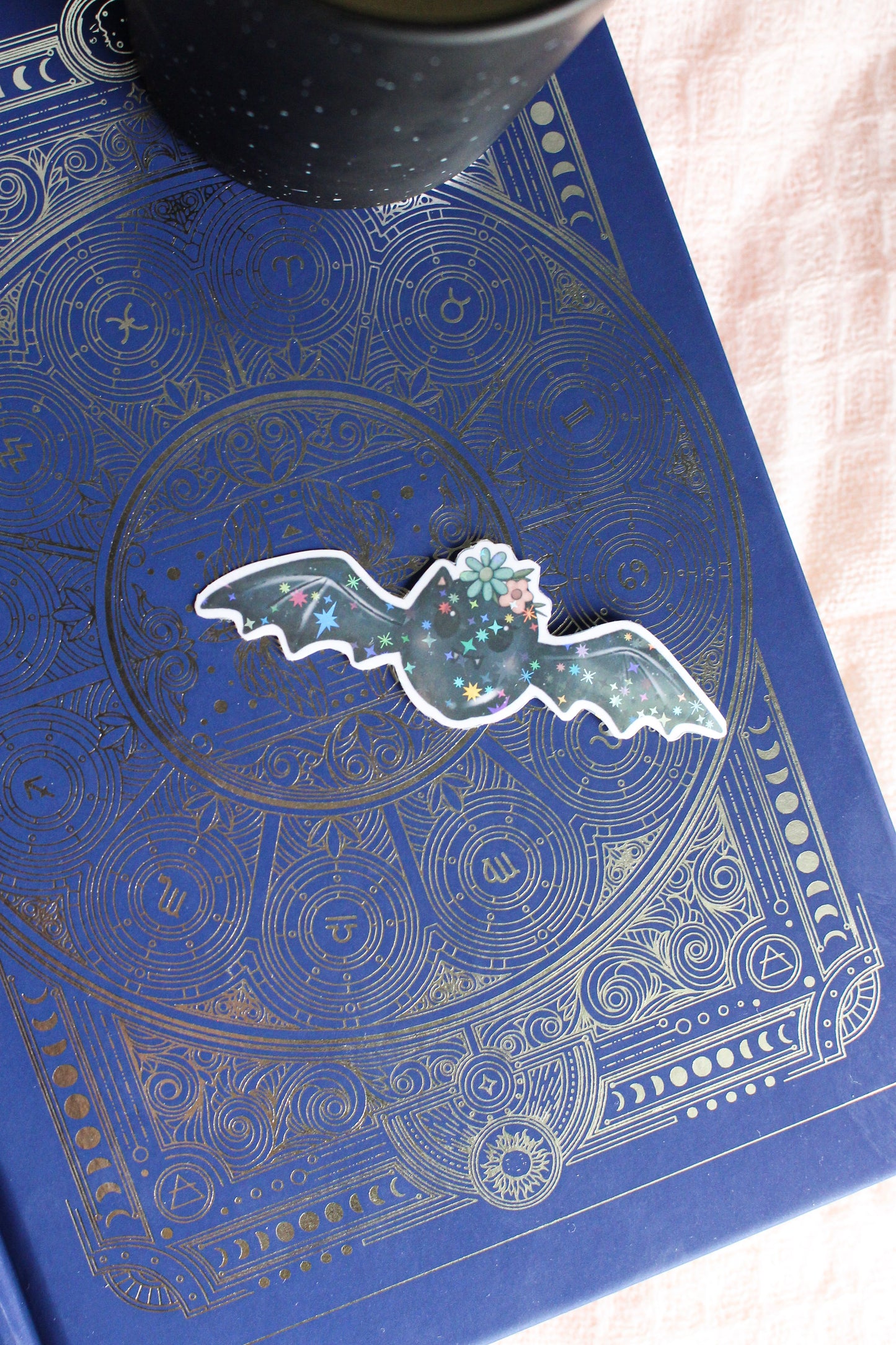 Floral Bat Sticker