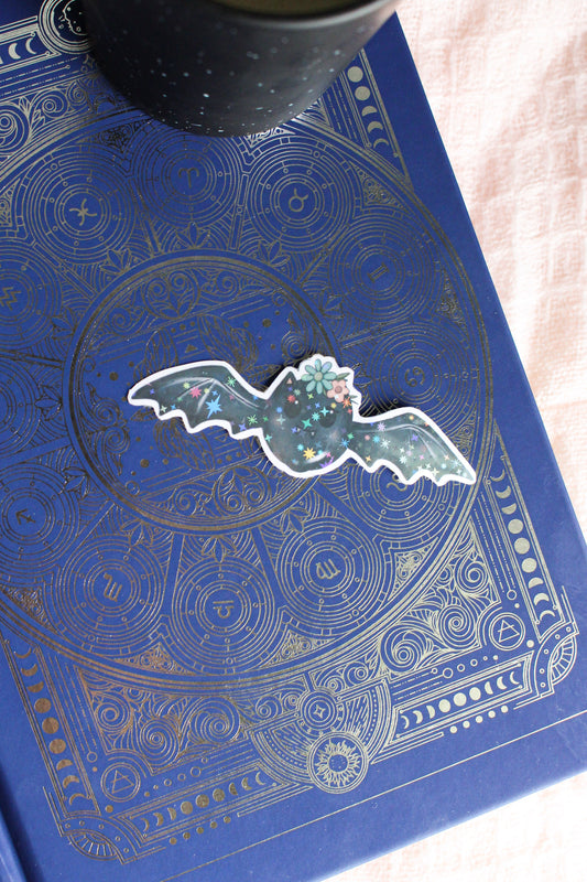 Floral Bat Sticker