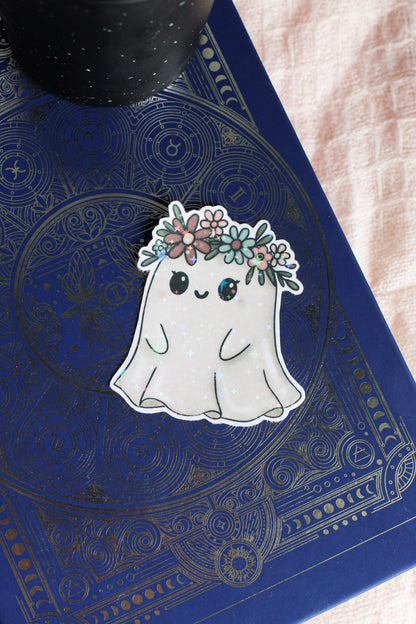Floral Ghost Sticker