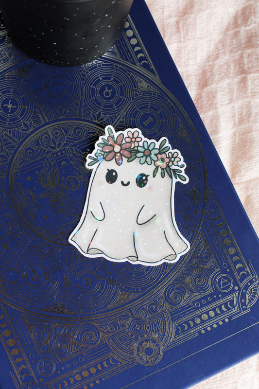 Floral Ghost Sticker