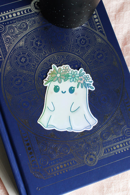 Floral Ghost Sticker