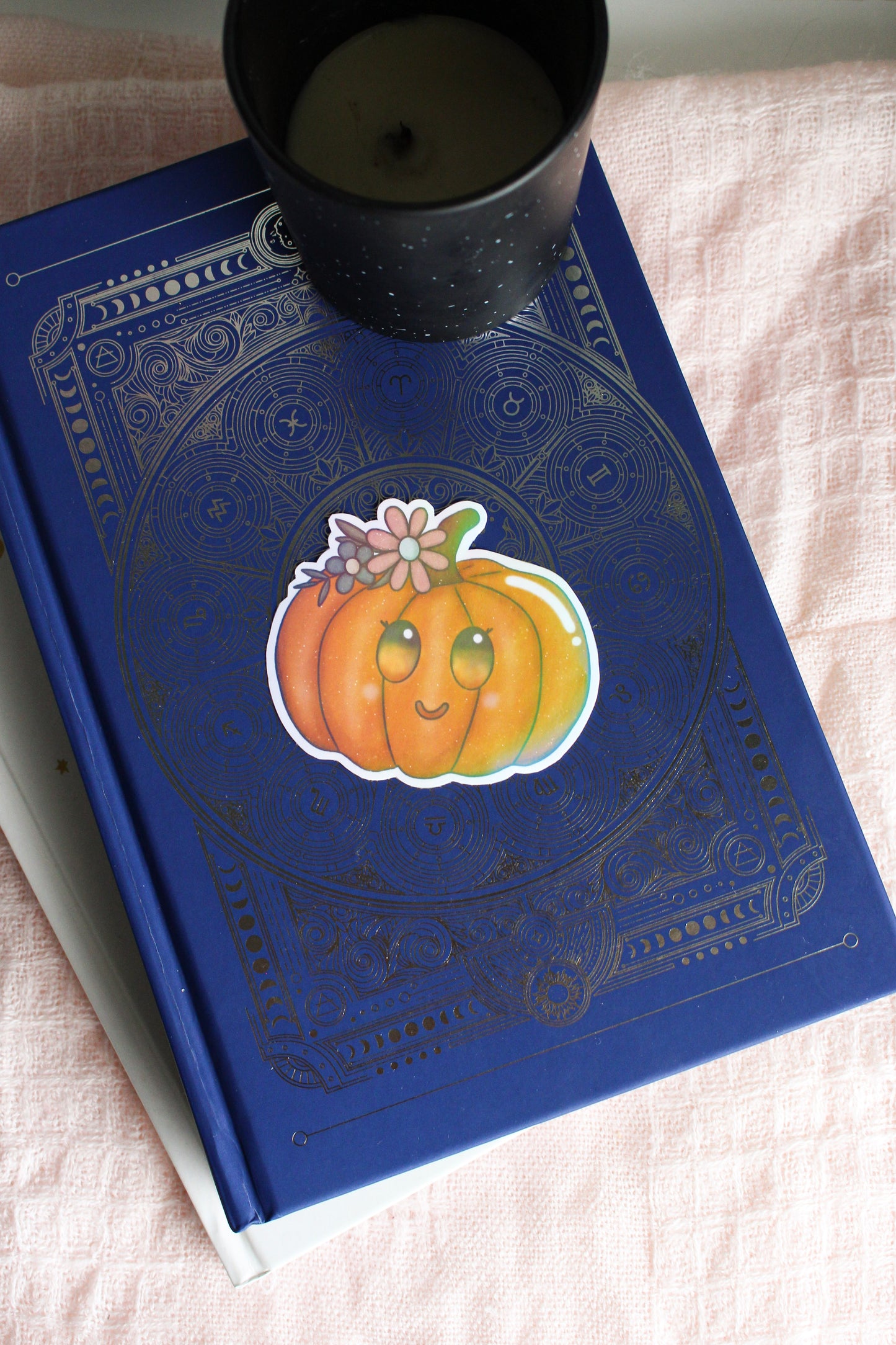 Floral Pumpkin Sticker