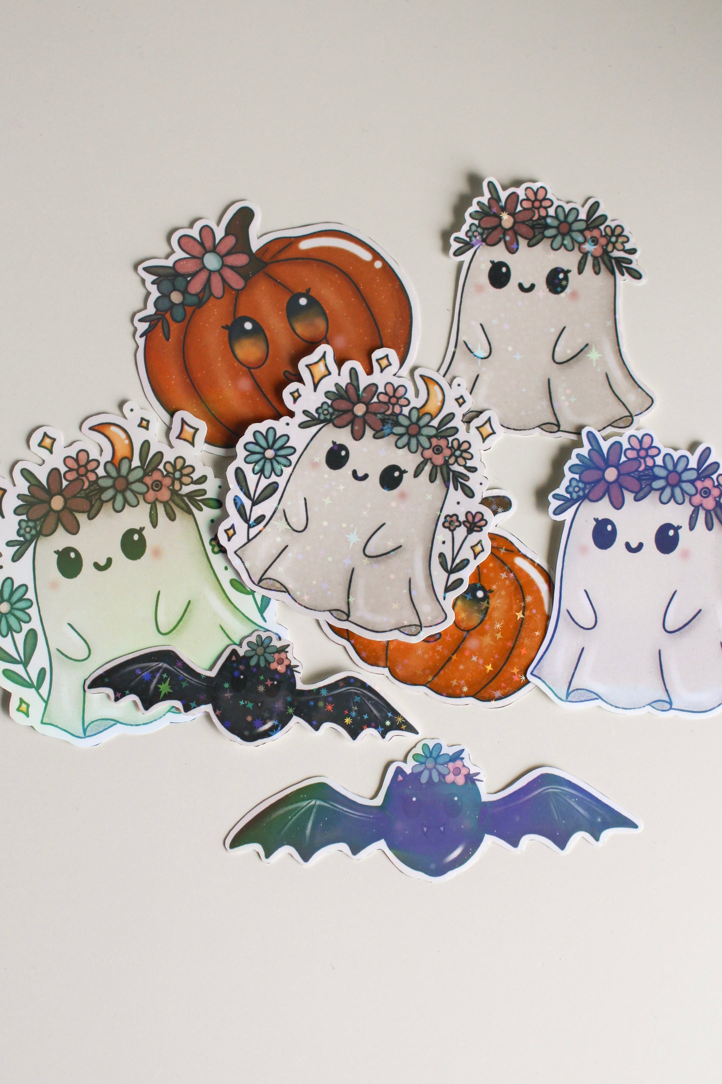 Floral Pumpkin Sticker