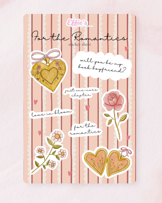 For the Romantics Sticker Sheet