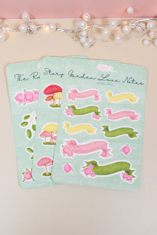 Garden Collection Matte Sticker Sheets