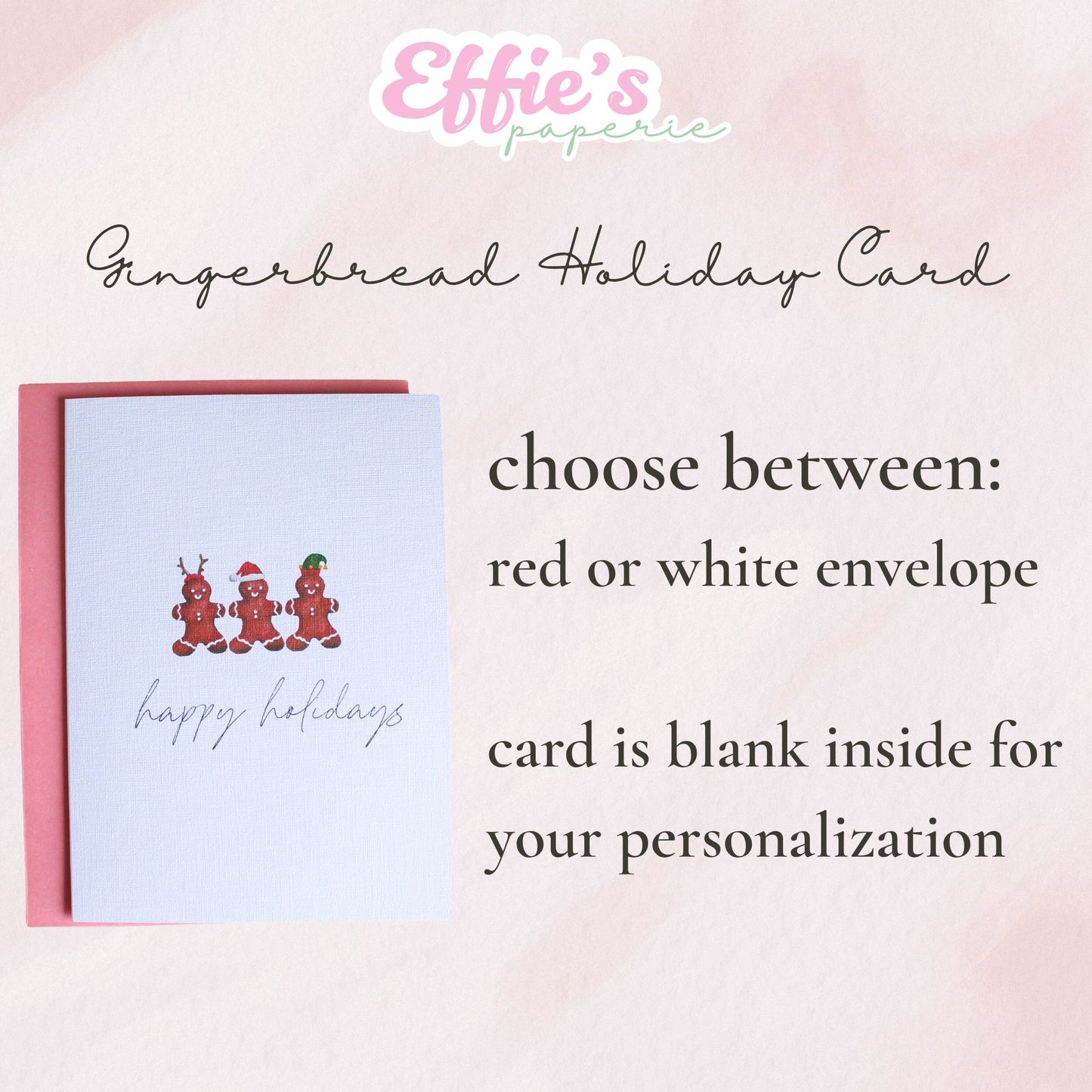 Gingerbread Holiday Card