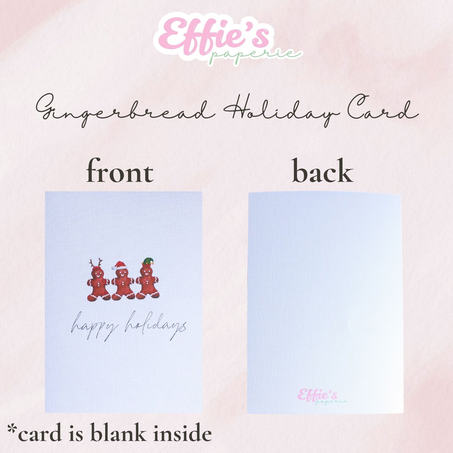 Gingerbread Holiday Card