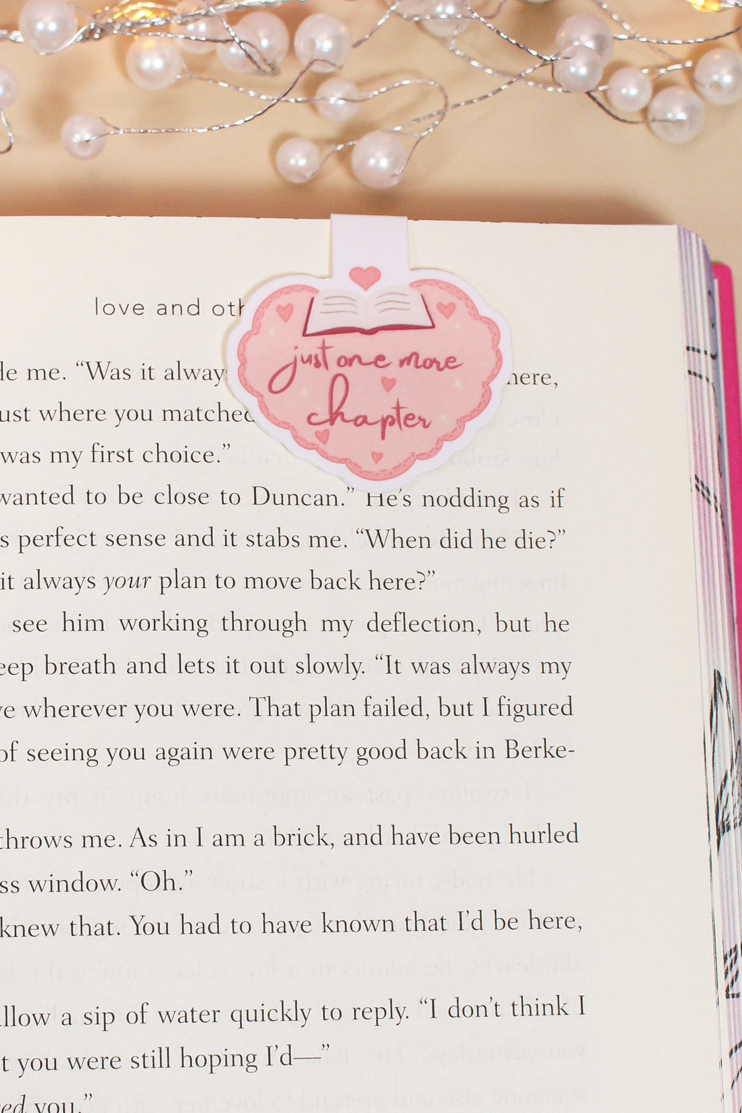 Just One More Chapter Magnetic Bookmark