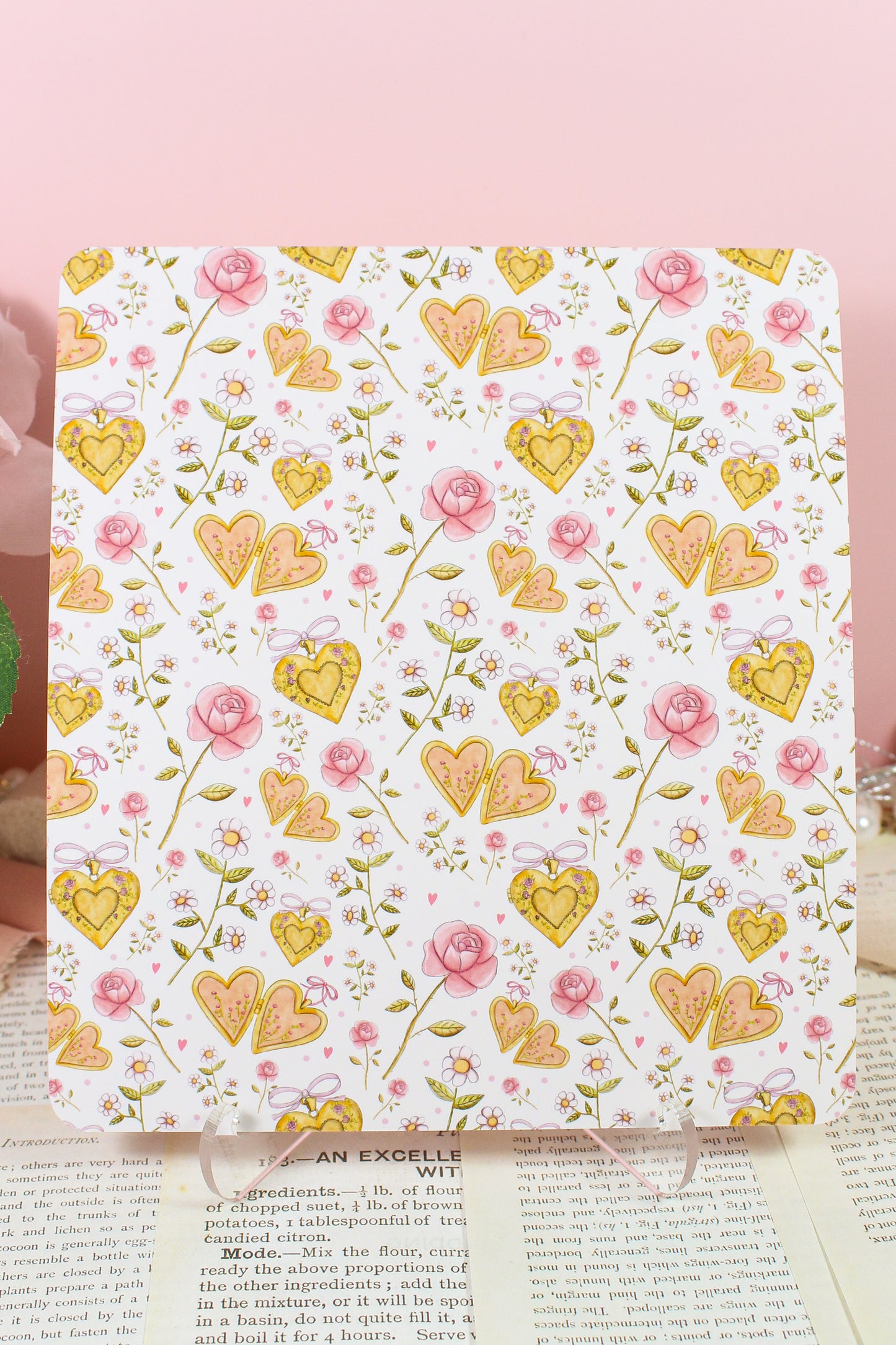 Locket & Rose Garden Kindle Case Insert