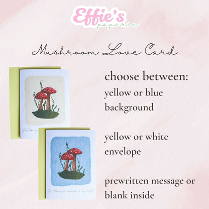 Mushroom Love Card