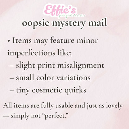Effie’s Paperie Oopsie Mystery Mail – Perfectly Imperfect Stationery Surprise Envelope
