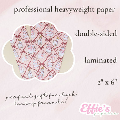 Pink Christmas Cookie Bookmark