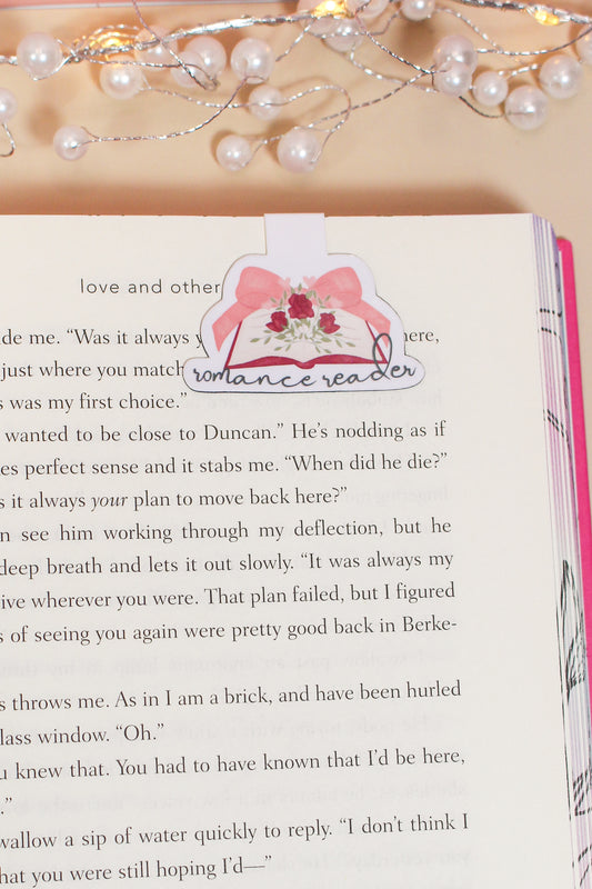 Romance Reader Magnetic Bookmark