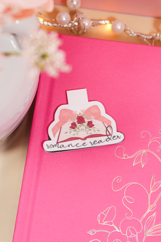 Romance Reader Magnetic Bookmark