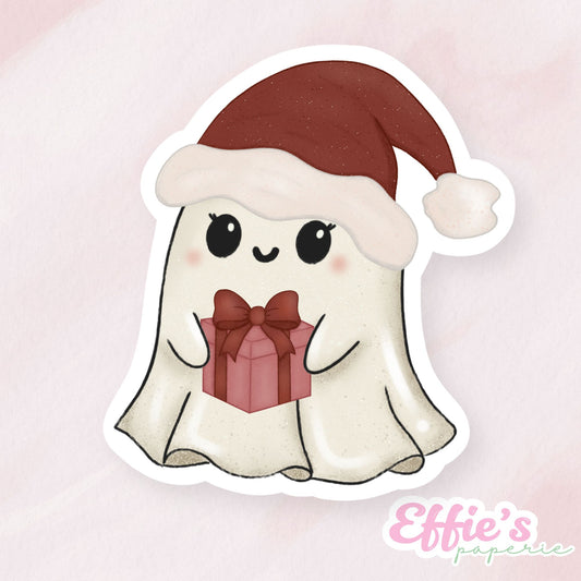 Santa Ghost Sticker