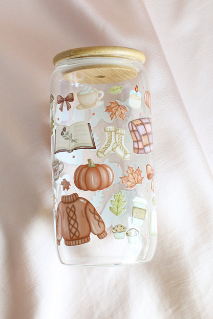 Sweater Weather Glass Cup