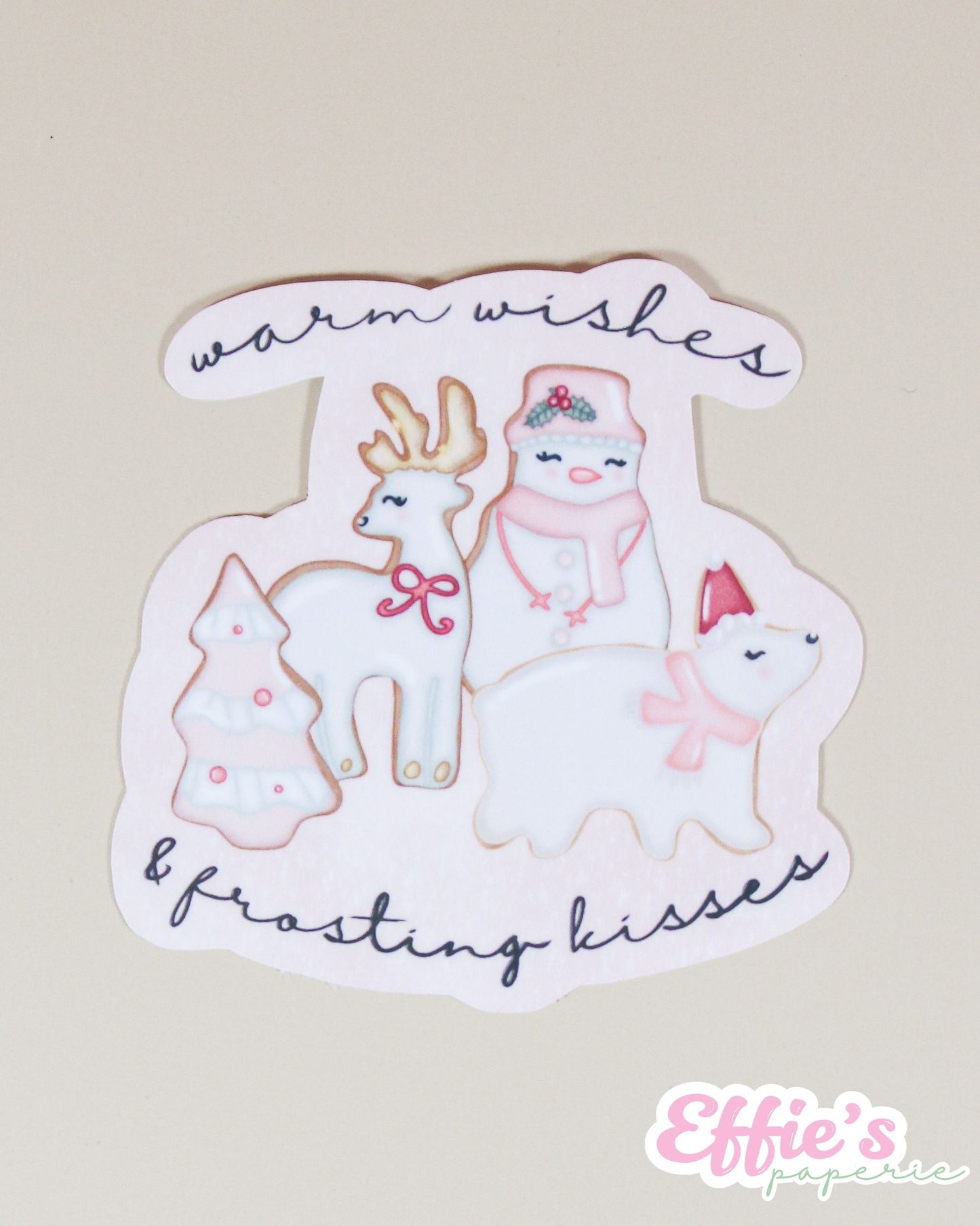 Warm Wishes & Frosting Kisses Sticker