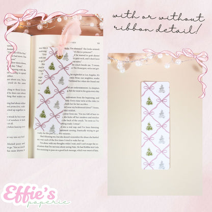 Watercolor Christmas Tree Bookmark