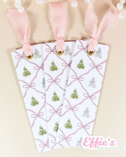 Watercolor Christmas Tree Bookmark