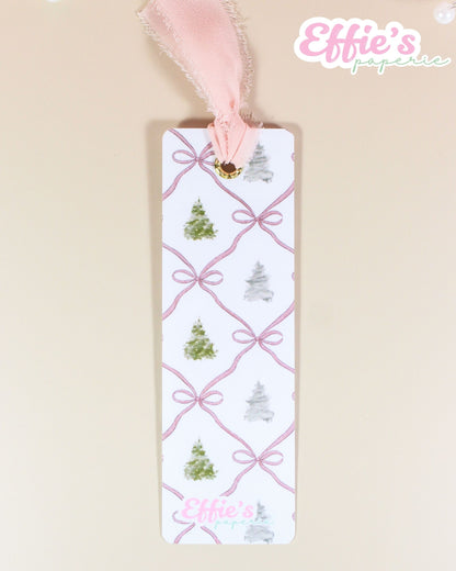 Watercolor Christmas Tree Bookmark