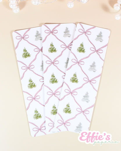 Watercolor Christmas Tree Bookmark