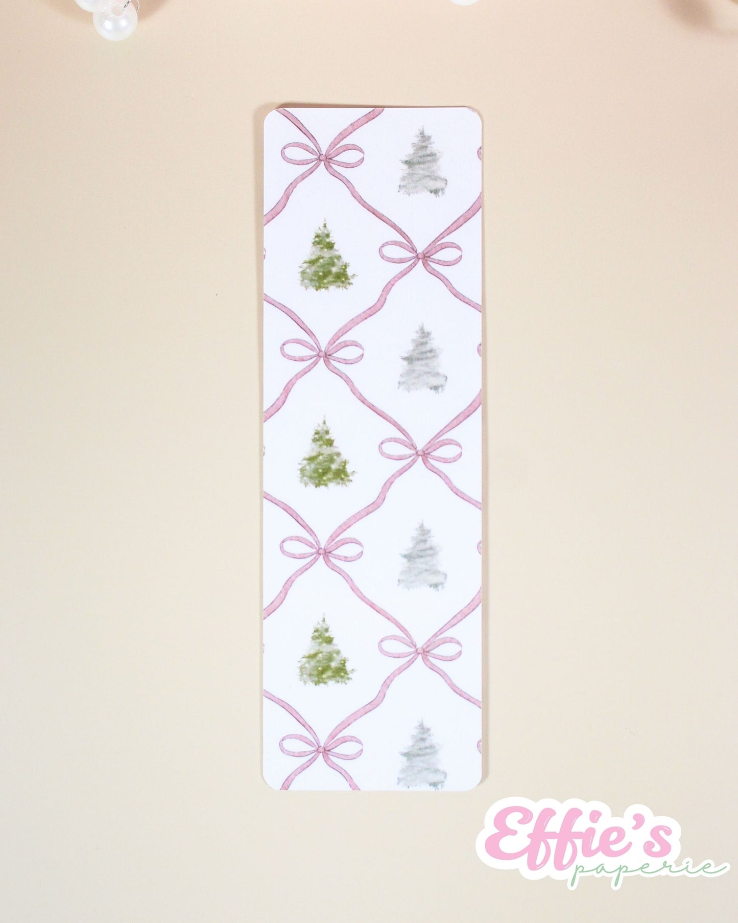 Watercolor Christmas Tree Bookmark