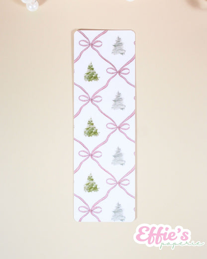 Watercolor Christmas Tree Bookmark