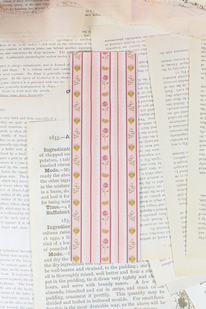 Whimsical Floral Heart Bookmark