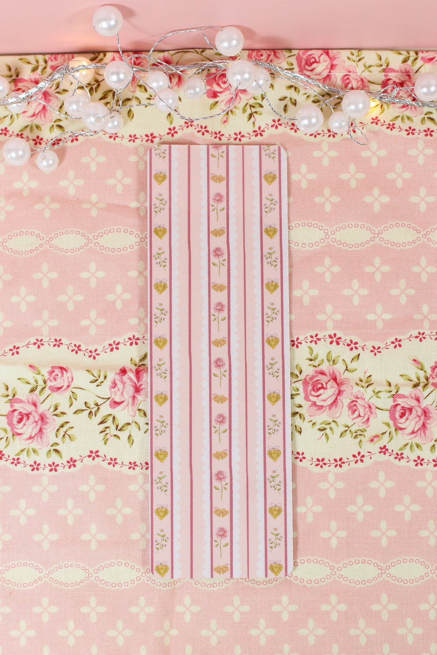 Whimsical Floral Heart Bookmark